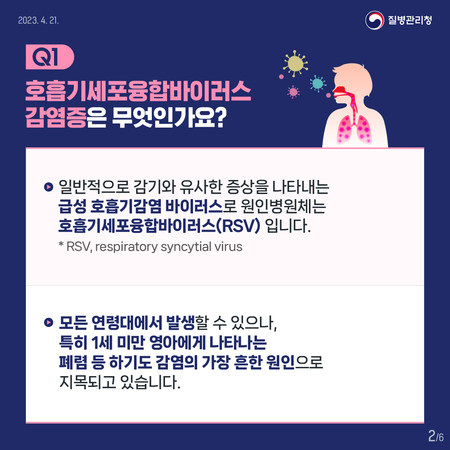 호흡기세포융합바이러스 감염증 홍보문.